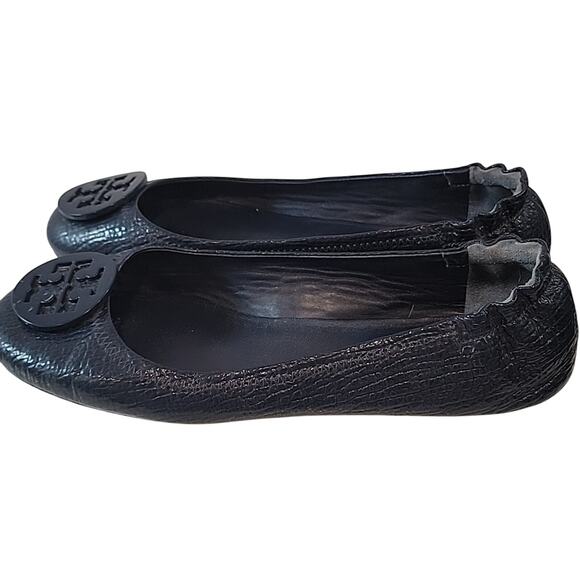 Tory Burch Minnie Patent Leather Travel Ballet Flats, Tory Navy, 9.5 - Picture 3 of 10